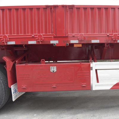 Triasse doppia laterale di scarico di rifiuti Semi rimorchio 600 mm Wallboard Altezza 12R22.5 pneumatico