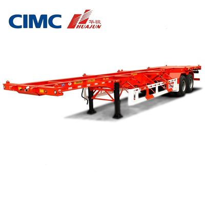 CIMC 2 asse semirimorchio scheletrico per contenitore da 20 piedi 28T carrello di atterraggio 13T asse incluso