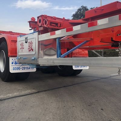 12380*2500*1540 CIMC HUAJUN Semi-remolchio scheletrico per il trasporto di container da 20 piedi a 40 piedi