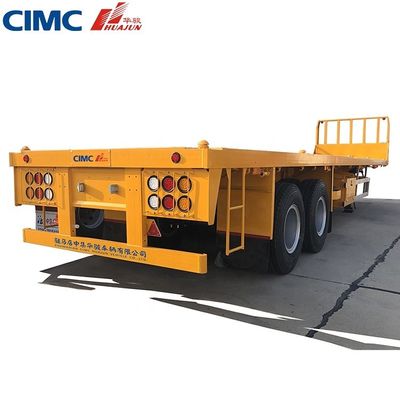 50 tonnellate rimorchio per camion 3 asse 40ft CIMC HUAJUN semirimorchio a letto piatto