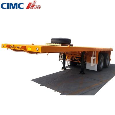 50 tonnellate rimorchio per camion 3 asse 40ft CIMC HUAJUN semirimorchio a letto piatto