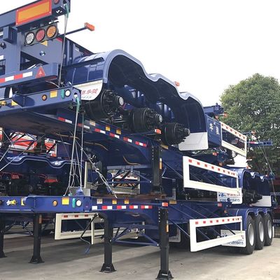 Semi-remorco a tre assi da 40 piedi con scheletro La soluzione definitiva per il trasporto di container