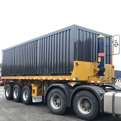 40000kg CIMC HUAJUN 3 Alxe Semirimorchio rimorchio camion rimorchio con carrozzeria in acciaio FUWA 8500*2550*3400 CN HEN Hyva Ce