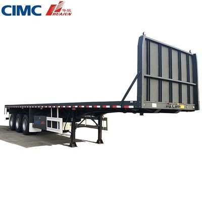 50 tonnellate rimorchio per camion 3 asse 40ft CIMC HUAJUN semirimorchio a letto piatto