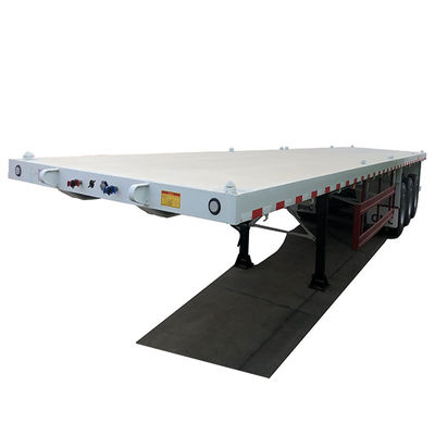 CIMC HUAJUN 3 asse 40ft contenitore piatto semirimorchio con 12 serrature torsione e 12380 * 2500 dimensioni