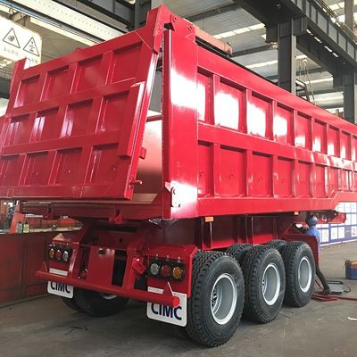 80T rimorchio per autocarri con capovolgimento posteriore semirimorchio con pin reale da 3,5&quot; HJGMCK20103 di CIMC