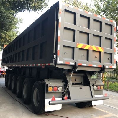 6 assi Veicolo rimorchio per il mercato del Ghana T700/Q345 Trave principale in acciaio e caratteristiche opzionali