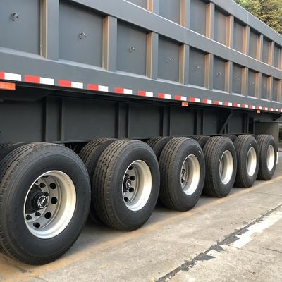 6 assi Veicolo rimorchio per il mercato del Ghana T700/Q345 Trave principale in acciaio e caratteristiche opzionali