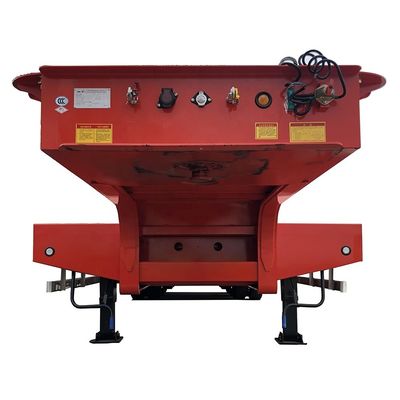 30T Max Payload Hydraulic Folding Goose Neck per Heavy Low Bed Trailer Design robusto