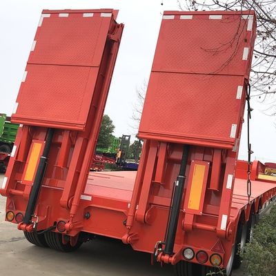 30T Max Payload Hydraulic Folding Goose Neck per Heavy Low Bed Trailer Design robusto