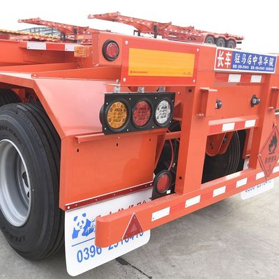 40T Max Payload Tri-Axis Container Chassis Trailer con sistema di sospensione meccanica