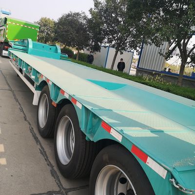 CIMC HUAJUN Lowboy Lowbed Trailer per strade non asfaltate e terreni accidentati