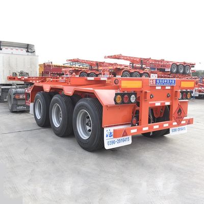 Progettazione di container chassis skeleton trailer produttori per il trasporto di 20 piedi e 40 piedi