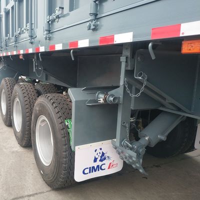 80 tonnellate idraulico doppio lato di scarico camion di ribaltamento di carico semirimorchio con pneumatici 12.00R20