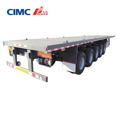 CIMC HUAJUN 5 assi rimorchio piatto perfetto per vari trattori nel mercato africano