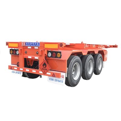 40T Max Payload sospensione aerea slider estensibile scheletro contenitore telaio semirimorchio