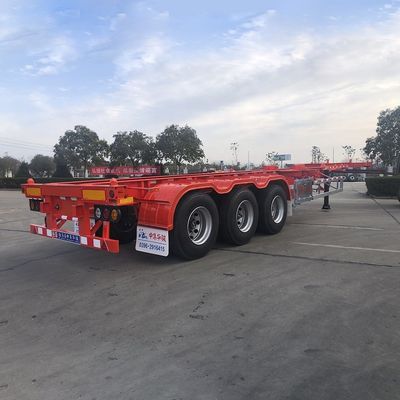 40T Max Payload sospensione aerea slider estensibile scheletro contenitore telaio semirimorchio