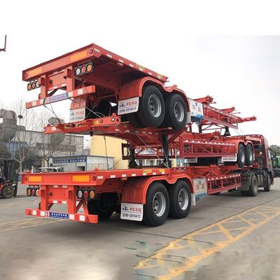 40T Max Payload sospensione aerea slider estensibile scheletro contenitore telaio semirimorchio