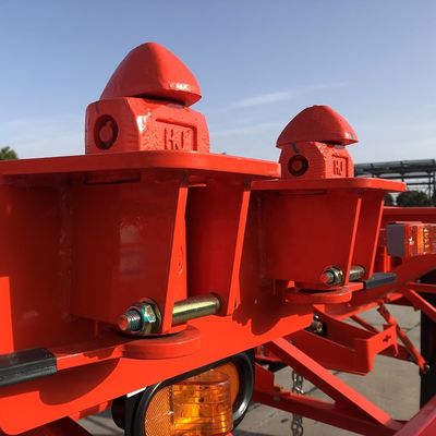 2/3 Assi 40 ft 20 ft Container Chassis Skeleton Semi-Retrailer con 40T Max Payload