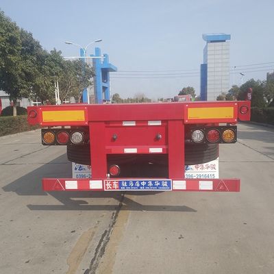40 tonnellate di carico massimo semirimorchio a contenitore piatto a tre assi per camion