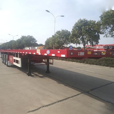 40 tonnellate di carico massimo semirimorchio a contenitore piatto a tre assi per camion