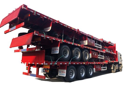 JOST 90 Kingpin e 13T FUWA Axle CIMC HUAJUN 3 Axle Fence Semi-Trailer