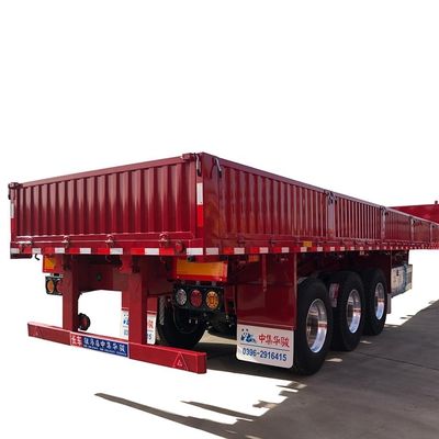 JOST 90 Kingpin e 13T FUWA Axle CIMC HUAJUN 3 Axle Fence Semi-Trailer