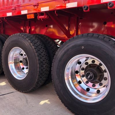 JOST 90 Kingpin e 13T FUWA Axle CIMC HUAJUN 3 Axle Fence Semi-Trailer