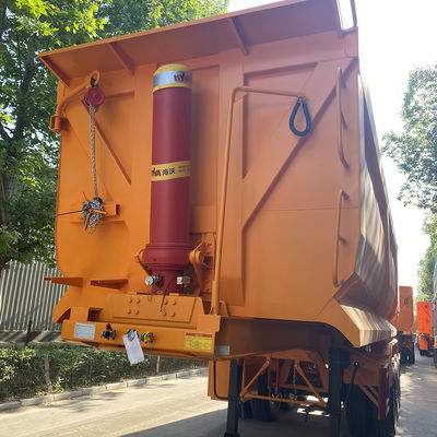 2022 Africa Modello semi-remolchio a forma di U End Dump Truck con funzione di pietre e sabbia