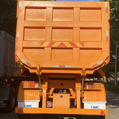 2022 Africa Modello semi-remolchio a forma di U End Dump Truck con funzione di pietre e sabbia