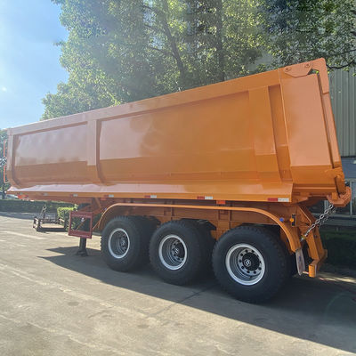 2022 Africa Modello semi-remolchio a forma di U End Dump Truck con funzione di pietre e sabbia