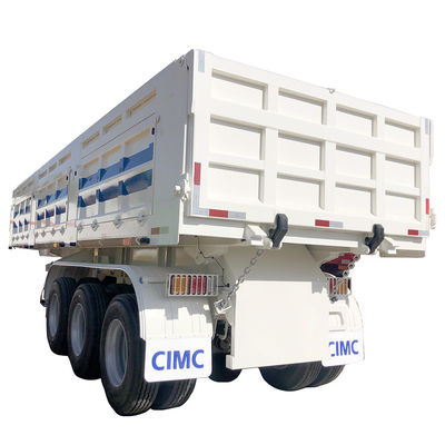 Prato di scarico posteriore 3 assi tipper semi-camion tipping trailer con 70 tonnellate Max Payload