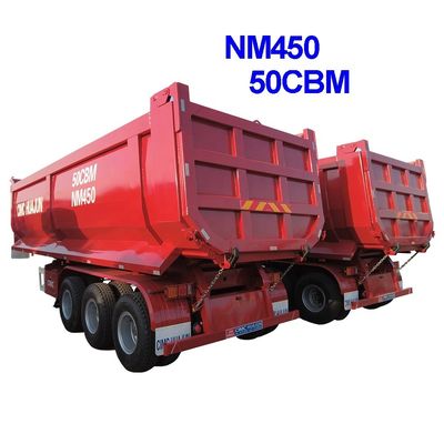 Trailers per scarico di merci sfuse a sospensione meccanica a forma di U