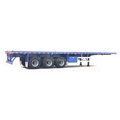 Trasporto 20ft 40ft Container con 3 assi 60 tonnellate 80 tonnellate Flatbed Trailer Miglior scelta