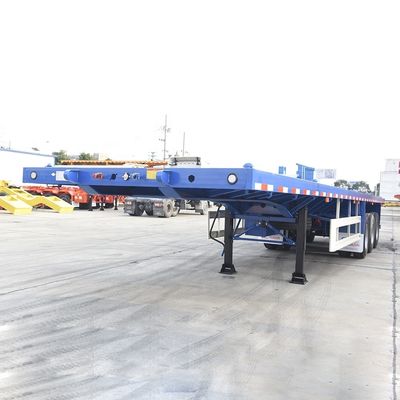 Trasporto 20ft 40ft Container con 3 assi 60 tonnellate 80 tonnellate Flatbed Trailer Miglior scelta