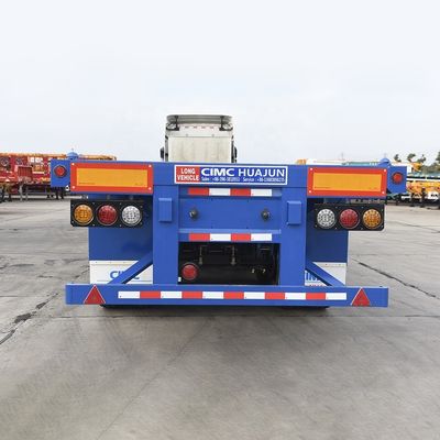 Trasporto 20ft 40ft Container con 3 assi 60 tonnellate 80 tonnellate Flatbed Trailer Miglior scelta