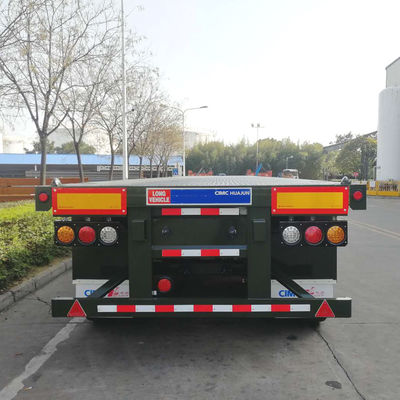 40ft Container Flatbed Semi Truck Trailers con pneumatici opzionali e 12 set di serrature a torsione