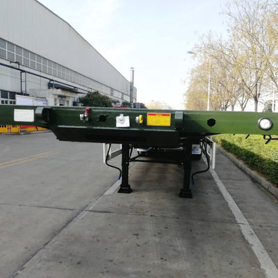 40ft Container Flatbed Semi Truck Trailers con pneumatici opzionali e 12 set di serrature a torsione