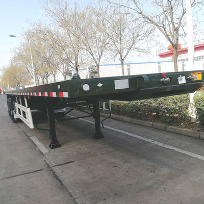 40ft Container Flatbed Semi Truck Trailers con pneumatici opzionali e 12 set di serrature a torsione