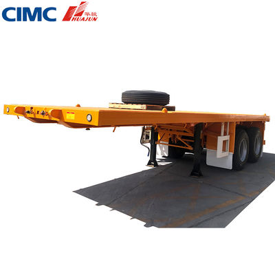 JOST Traino a due velocità 2 3 4 assi Semi camion a letto piatto Container trailer 20-53 Ft