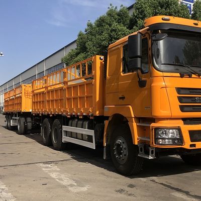 Top Design CIMC HUAJUN Stack Cargo Trailer con Semi Trailer a doppia casella