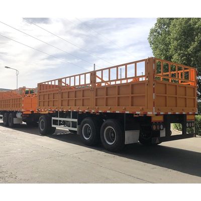 Top Design CIMC HUAJUN Stack Cargo Trailer con Semi Trailer a doppia casella