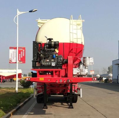 Trasporto di polvere minerale 3 assi 45cbm Cimento semirimorchio Cisterna con asse Fuwa