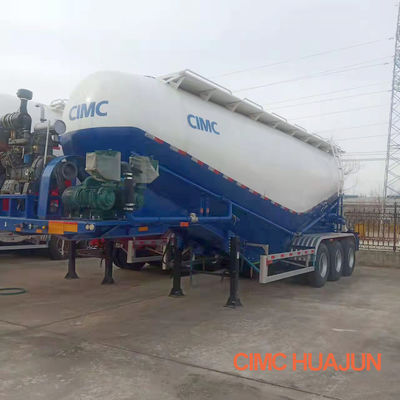 Trasporto di polvere minerale 3 assi 45cbm Cimento semirimorchio Cisterna con asse Fuwa