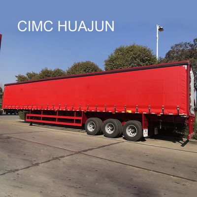 13750*2550*3850mm CIMC HUAJUN 3 assi T700/Q345 Box trailer per il trasporto di merci in acciaio 2021