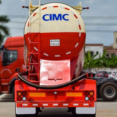 Durabile CIMC HUAJUN 40CBM Serbatoio di cemento in polvere secca a sfuso Portatore 3 assi Cisterna semirimorchio