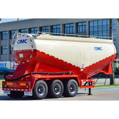 Durabile CIMC HUAJUN 40CBM Serbatoio di cemento in polvere secca a sfuso Portatore 3 assi Cisterna semirimorchio