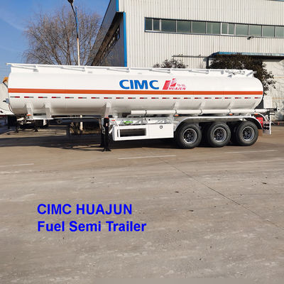 CIMC HUAJUN 3 assi Diesel Tanker Truck Trailers 30000L-60000L Fuel Tank Semi-Trailer