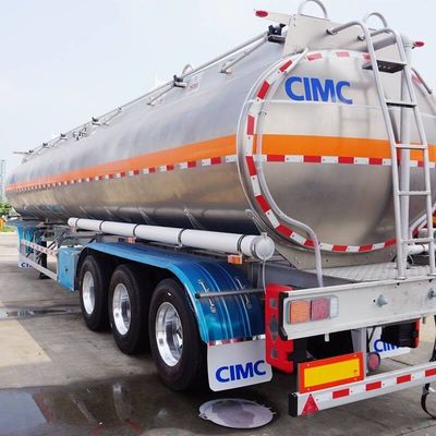 Fuwa 3 assi 45000 litri di combustibile in lega di alluminio o di acciaio inossidabile Cement Tanker Trailers