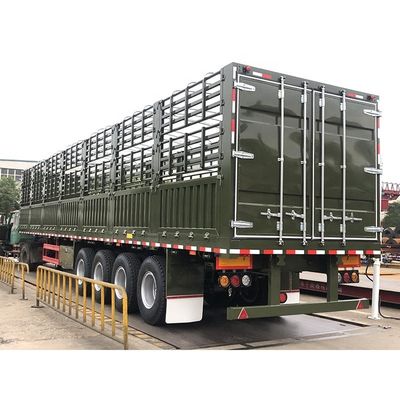 Semi-remorchi con recinzione e traliccia T700/Q345 in acciaio